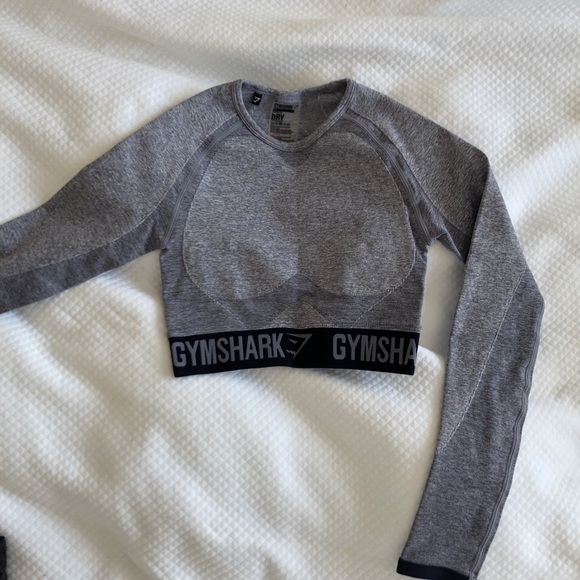 NWOT Gymshark Flex Cropped Long Sleeve - Picture 2 of 3